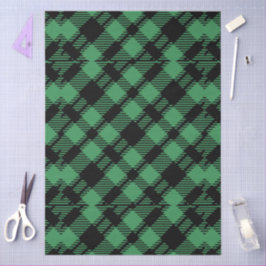 Classic Holiday Green Checkered Pattern 