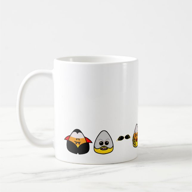 Classic Hollywood Monsters Candy corn-kaffe Mugg (Vänster)