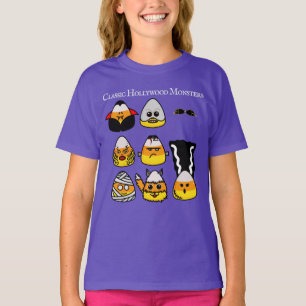 Classic Hollywood Monsters Candy corn T-Shirt