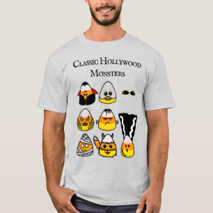 Classic Hollywood Monsters Candy corn T Shirt