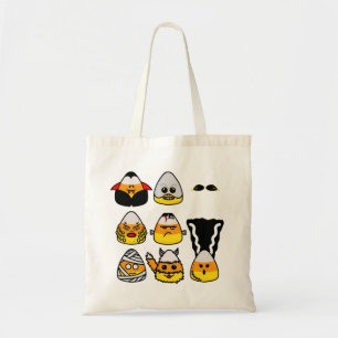 Classic Hollywood Monsters Candy corn Tote Bag Tygkasse