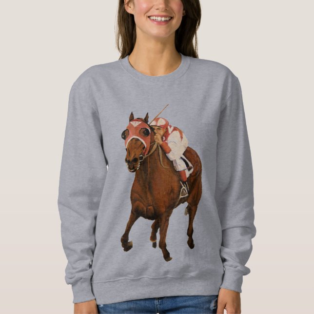 Classic Horse Tävling Seabiscuit över Krig amiral T Shirt (Framsida)