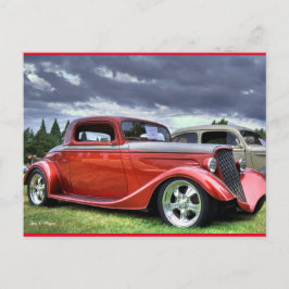 Classic Hotrod Car Vykort
