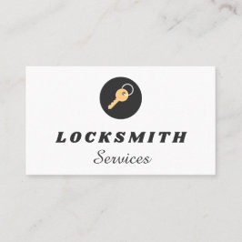 Classic House Nyckel Logotyp Residential Locksmith Visitkort