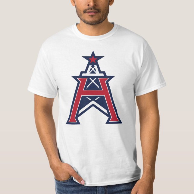Classic Houston Roughnecks Merch T Shirt (Framsida)