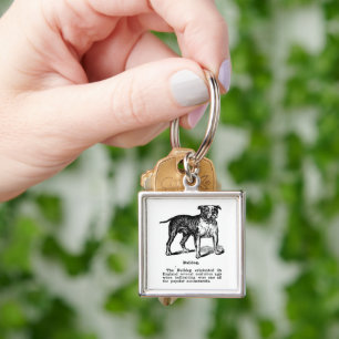 CLASSIC HUND BULLDOG Nyckelring