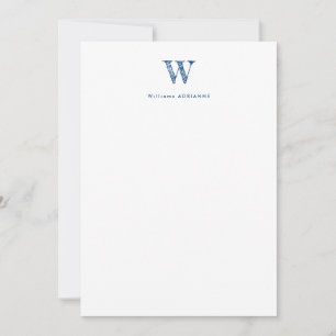 Classic Initial Notecard Inbjudningar