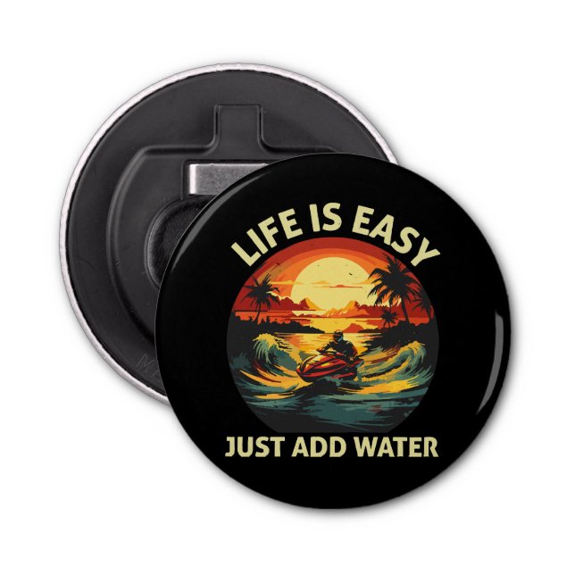 Classic Jet Ski skier Flasköppnare (Framsidan)