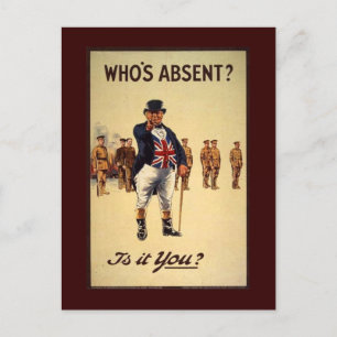 Classic John Bull Recruiting Poster Postcards Vykort