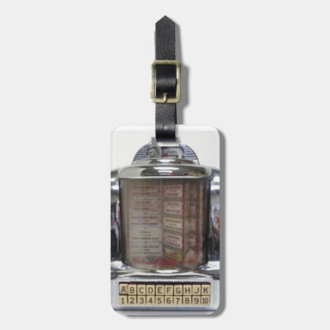 **CLASSIC JUKEBOX** LUGGAGE TAG BAGAGEBRICKA (Vertikal Framsida)