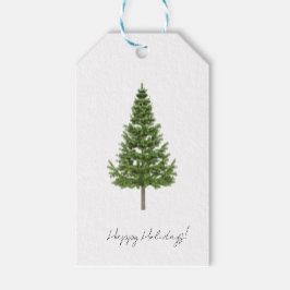 Classic Julgran Gift Märkre Presentetikett