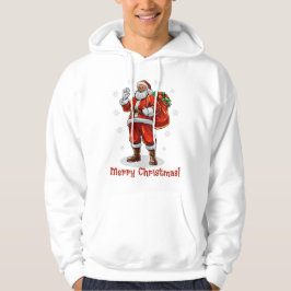 Classic Jultomten som tar med sig Julklapp Hoodie