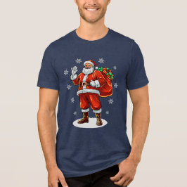 Classic Jultomten som tar med sig Julklapp T Shirt