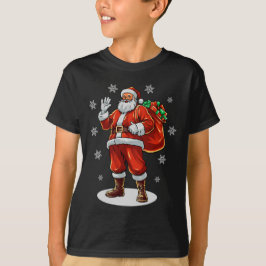 Classic Jultomten som tar med sig Julklapp T Shirt