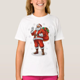 Classic Jultomten som tar med sig Julklapp T Shirt