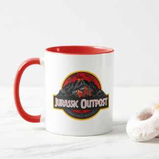 "Classic Jurassic" Jurassic Outpost Logotyp Mugg