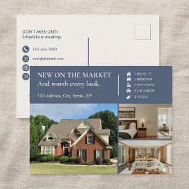 Classic Key Just Listed Gray Real Estate Agent Vykort