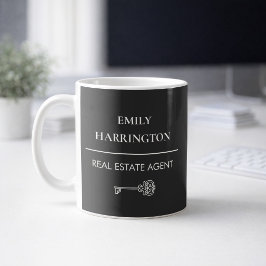 Classic Key Neutral Real Estate Agent Kaffemugg