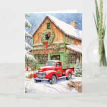 Classic Land Winter Farmhouse God jul