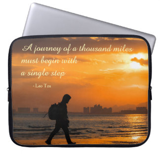 Classic Lao Tzu Journey Quote Laptop Fodral