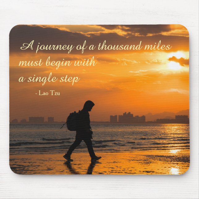 Classic Lao Tzu Journey Quote Musmatta (Framsidan)