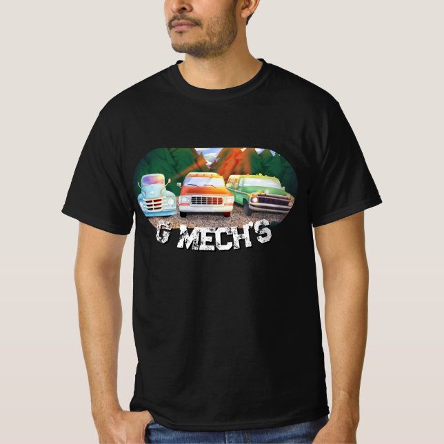 Classic Lastbilar, Fantastisk Scenery - GMech T-Sh T Shirt (Framsida)