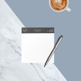 Classic Laurel WandeBlack Guld Monogram Anteckningsblock