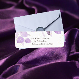 Classic Lavender Eucalyptus Return Address Label Returadress Etikett