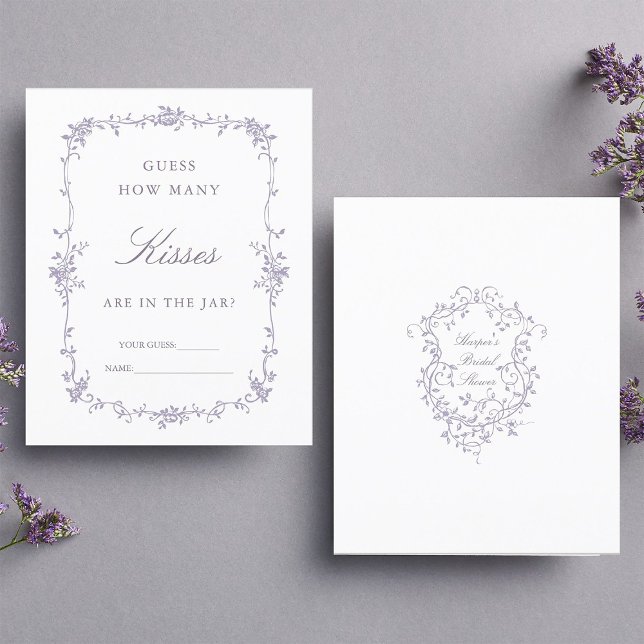 Classic Lavender 'Guess How Many' Bridal Game (Skapare uppladdad)