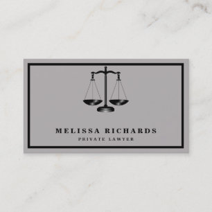 Classic Lawyer Attorney Visitkort