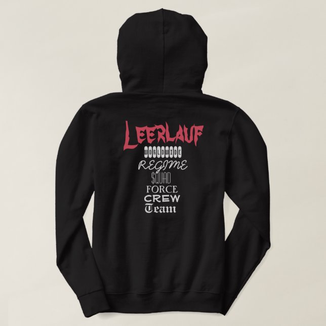 Classic Leerlauf Hoodie (Design baksida)