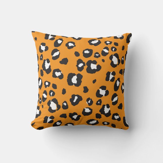 Classic Leopard Print Mönster Kudde (Framsida)