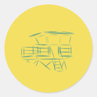 Classic Lifeguard Torn Runt Klistermärke