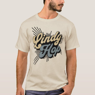 Classic Lindy Skutt Swing Dancing Älskare T Shirt