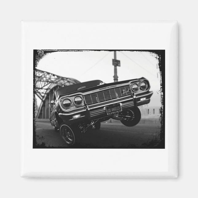 Classic Los Angeles Old school Lowrider Magnet (Framsidan)