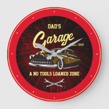 Classic Low Rider Garage Namn Slogan Black Red