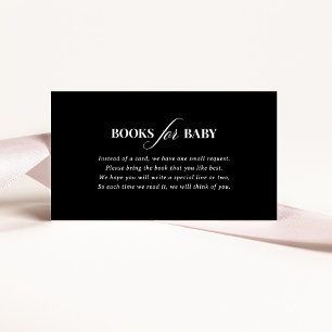 Classic Luxe Mörk Black Bokar för Baby Tilläggskort