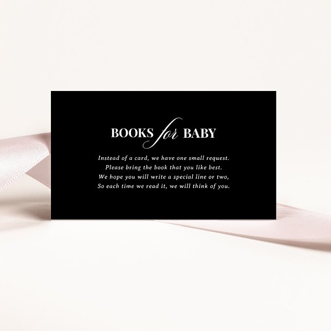 Classic Luxe | Mörk Black Bokar för Baby Tilläggskort (Skapare uppladdad)