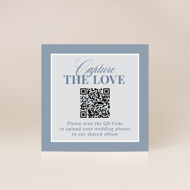 Classic Luxe | QR Code Wedding Capture the Love Tilläggskort (Skapare uppladdad)