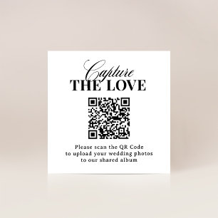 Classic Luxe QR-koden Bröllop Capture Kärlek Tilläggskort