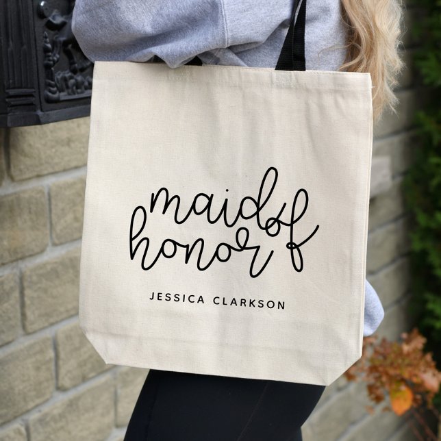 Classic Maid of honor Tote Bag Tygkasse (Skapare uppladdad)