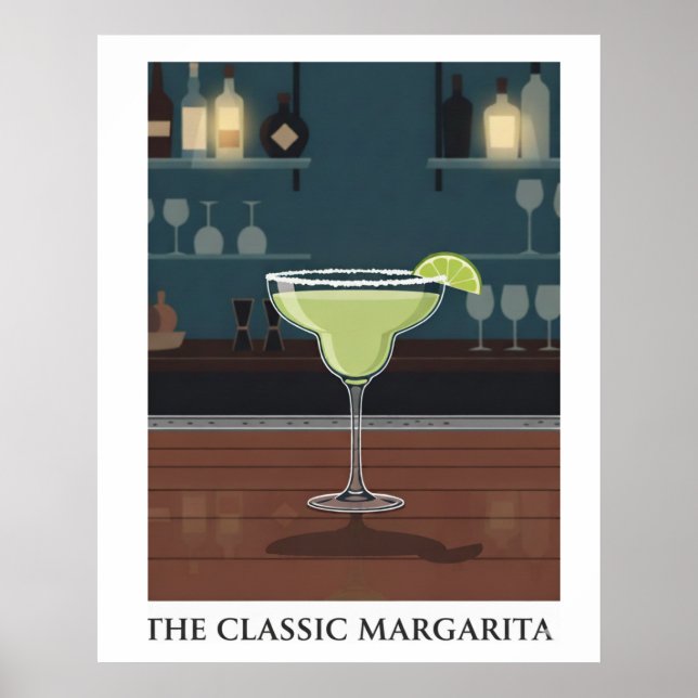 Classic Margarita Poster (Framsidan)