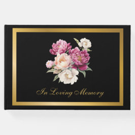 Classic Memorial Funeral Condolence Guest Bok