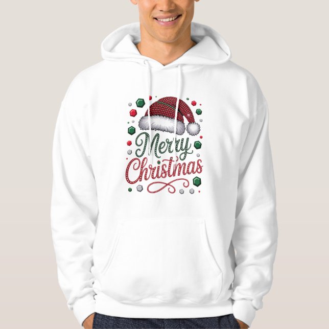 Classic Men’s Pullover Hoodie with Front Pocket  (Framsida)