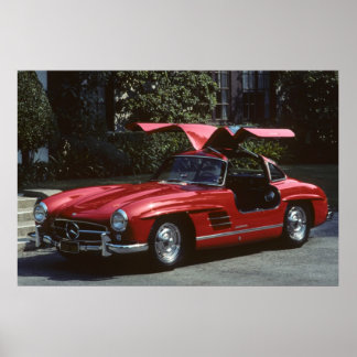 Classic Mercedes Benz SLR300 Gullwing Poster