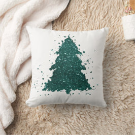Classic Merry Christmas | Gorgeous Bold Green Tree Kudde
