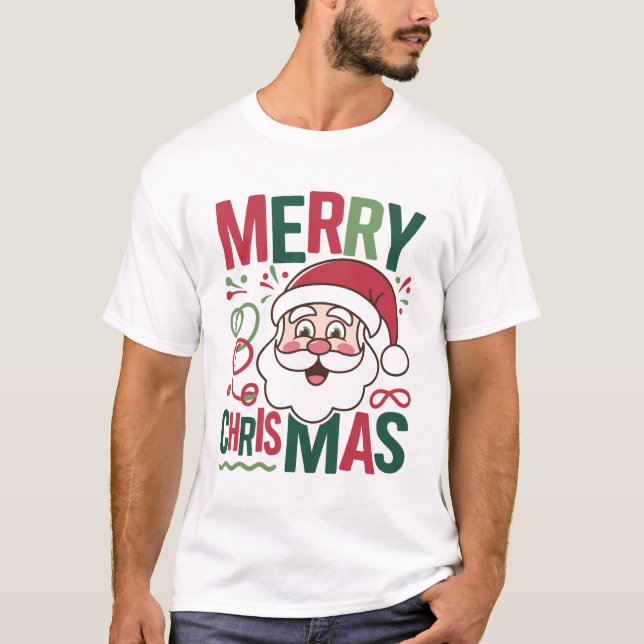 Classic Merry Christmas T-Shirt for Festive Cheer (Framsida)