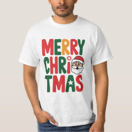 Classic Merry Christmas T-Shirt for Festive Cheer