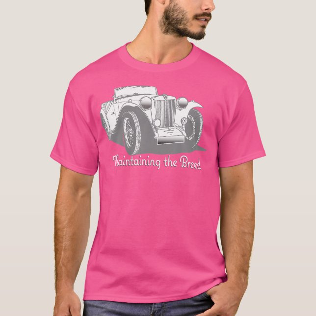 Classic Mg Tc Roadster T Shirt (Framsida)
