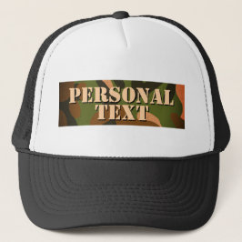 Classic Military Camo Personal Text Keps